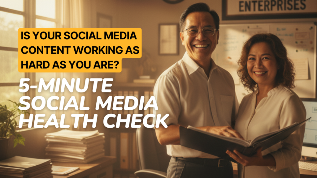 AI image of social media health check