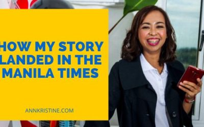 How My Story Landed in The Manila Times